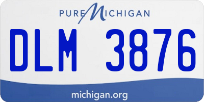 MI license plate DLM3876