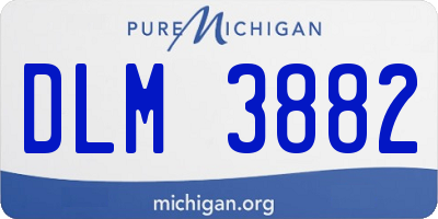 MI license plate DLM3882