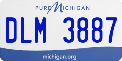 MI license plate DLM3887