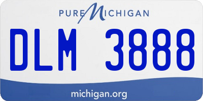 MI license plate DLM3888