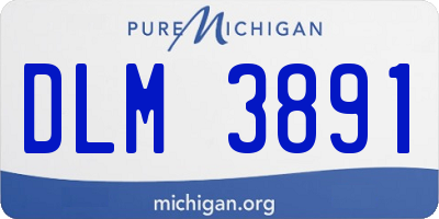 MI license plate DLM3891