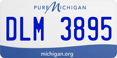 MI license plate DLM3895