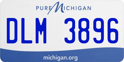 MI license plate DLM3896