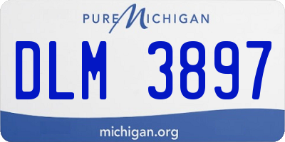 MI license plate DLM3897