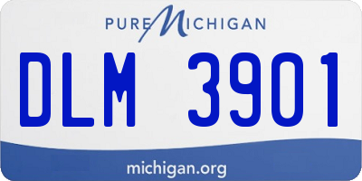 MI license plate DLM3901