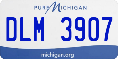 MI license plate DLM3907