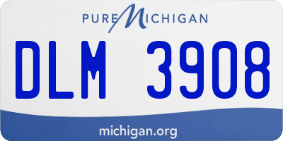 MI license plate DLM3908