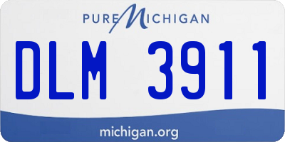 MI license plate DLM3911
