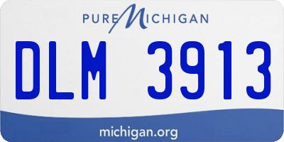 MI license plate DLM3913