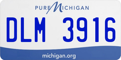 MI license plate DLM3916