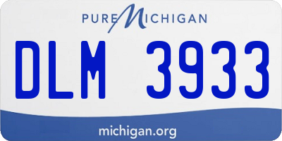 MI license plate DLM3933