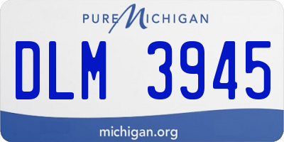 MI license plate DLM3945