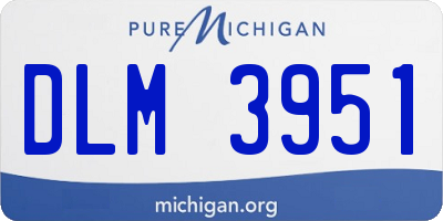 MI license plate DLM3951