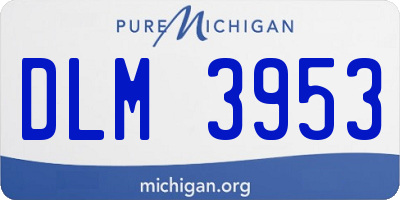 MI license plate DLM3953