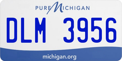 MI license plate DLM3956