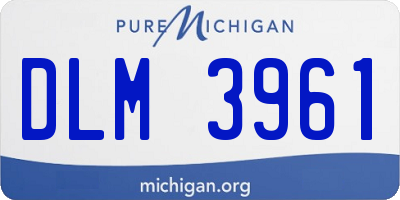MI license plate DLM3961
