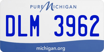 MI license plate DLM3962