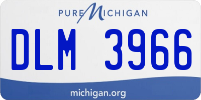 MI license plate DLM3966