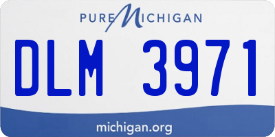MI license plate DLM3971