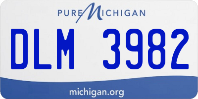 MI license plate DLM3982