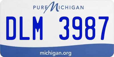 MI license plate DLM3987