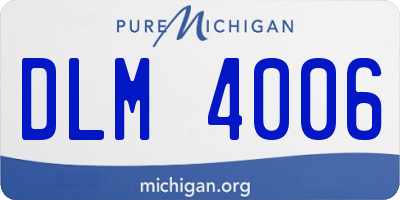 MI license plate DLM4006