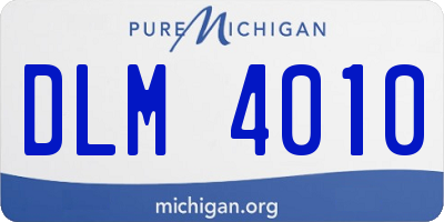 MI license plate DLM4010