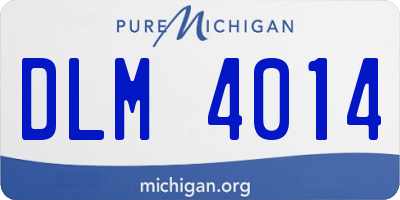 MI license plate DLM4014