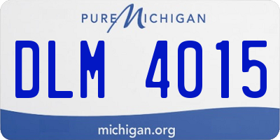 MI license plate DLM4015