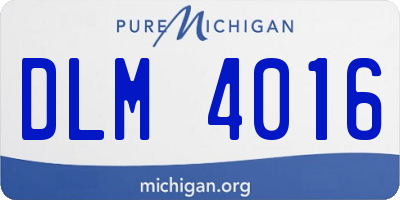 MI license plate DLM4016