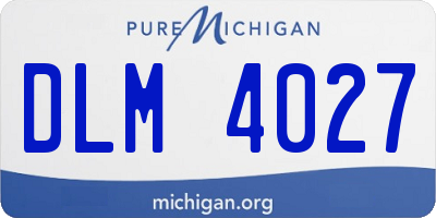 MI license plate DLM4027