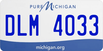 MI license plate DLM4033