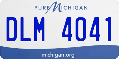 MI license plate DLM4041