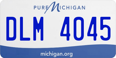 MI license plate DLM4045