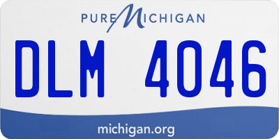 MI license plate DLM4046