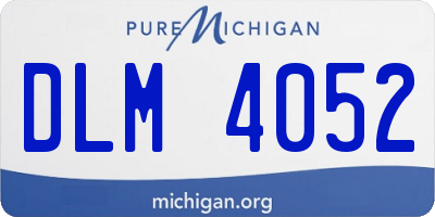 MI license plate DLM4052