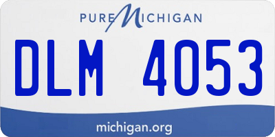 MI license plate DLM4053
