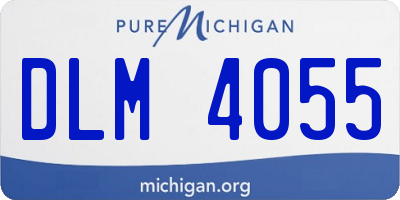 MI license plate DLM4055