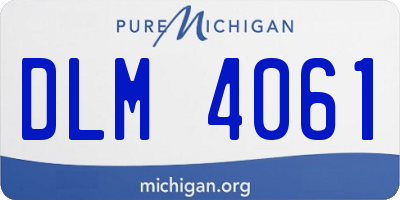 MI license plate DLM4061
