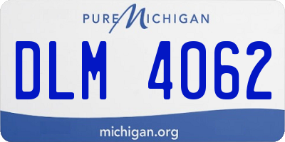 MI license plate DLM4062