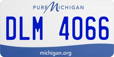 MI license plate DLM4066