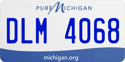 MI license plate DLM4068