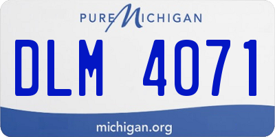 MI license plate DLM4071