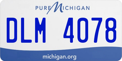 MI license plate DLM4078