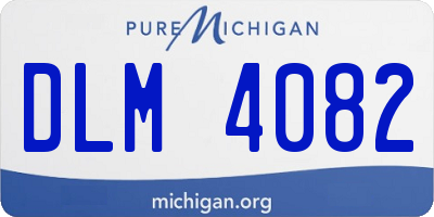 MI license plate DLM4082