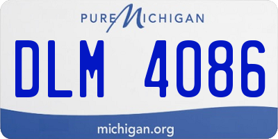 MI license plate DLM4086