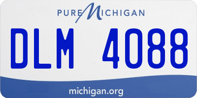 MI license plate DLM4088