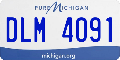 MI license plate DLM4091
