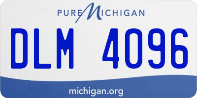 MI license plate DLM4096