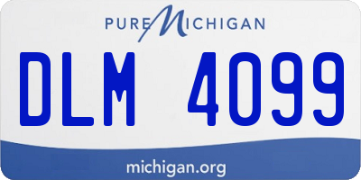 MI license plate DLM4099